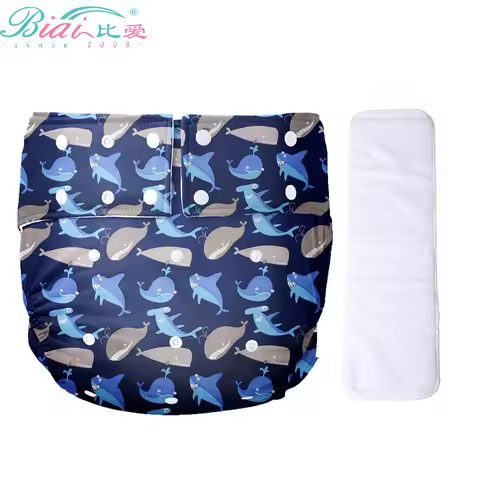 Washable Adult Cloth Diapers Reusable Adult Pocket Nappy Waterproof Diaper Pants for Adults Breathab