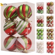 LIZMOMO Christmas Ball Ornaments, Colorful 6cm Christmas Baubles,  Plastic Christmas Tree Hanging Ba