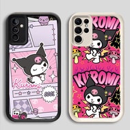 BR-4 Cute Kuromi Soft Silicone Casing for Samsung A55 A54 M15 S25 S24 S21 FE Ultra