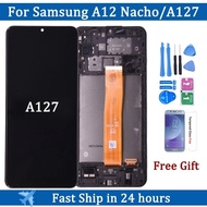 ☼6.5\" For Samsung  A12 Nacho A127 LCD with frame Touch Screen Digitizer LCD For Samsung SM-A127 ۞0