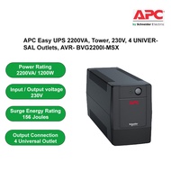 APC Easy UPS 2200VA Tower 230V 4 UNIVERSAL Outlets AVR- BVG2200I-MSX