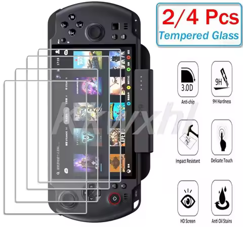 2-4PCS 9H HD Tempered Glass For GPD WIN 5 7”Retro Game Console ON GPDWIN5 WIN5 Screen Protector Cove