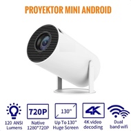 Mini Projector HY300/HY320 4K Android 11.0 Bluetooth Projector Wifi 6 Portable Mini LCD Projector Su