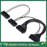 ATX 24 Pin Splitter Cable ATX 24 Pin Power Supply Cable Male 1 to3 Ports Female PSU Power Supply Spl