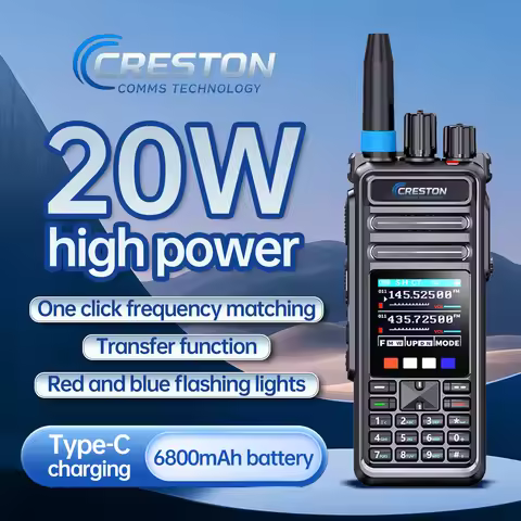 VHF UHF Dual Band Radio Amateur Lantern Charging Reverse Walkie Talkie KLSD K8600 20W Outdoor Walkie