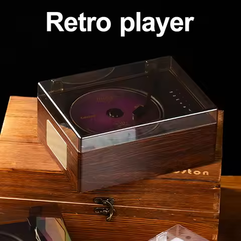 Home Music Player Rechargeable Support CD BT USB 3.5mm AUX CD Music Player Bluetooth-Compatible 5.0 