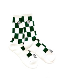 Devereux Golf Golf Accessories Checkerboard Sports Socks Pure Cotton Mid-calf Socks Mens And Womens 