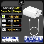 Samsung Super Fast Charging 2.0 Travel Adapter 45W + USB-C to USB-C Cable