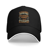 Legends Born In November 1962 60 Yrs Old Designer Popular Cotton Baseball Cap