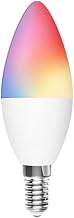 ngnsky Zigbee WiFi E14 Smart RGBCW Bulb Works with Alexa & Google Home SmartThings, App and Voice Co