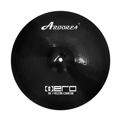Blue/Black/Red/Silver/Golden Practice Cymbal 18"Crashride Cymbal for Drum Set Arborea Cymbal Percuss