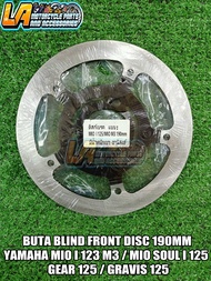 BUTA BLIND FRONT DISC 190MM YAMAHA MIO I125 M3/ MIO SOUL I 125/ GEAR 125 / GRAVIS 125