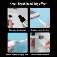 buddyboyyan 10Pcs/Set Shower Head Cleaning Brush White Small Brush Anti-Cging Nylon Pore Gap Clean Brush For Phone Hole Kitchen Bathroom BYN