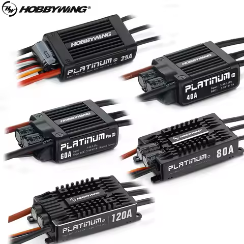 Hobbywing Platinum Pro 25A 40A 60A 80A 120A V4 ESC Brushless Electronic Speed Controller 3-6S Lipo e