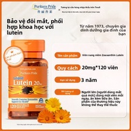 Puritans Pride | Viên Nang Mềm Bảo Vệ Mắt Lutein & Zeaxanthin 20mg*120 Viên