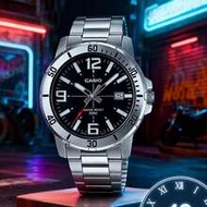 Men's Stainless Steel Strap Analog Quartz Watch, Casual Decoration, Men's Gift MTP-VD01D-1B