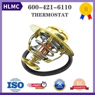 Excavator Parts 6140-11-6310 600-421-6120 600-421-6110 82℃ Thermostat For Komatsu Engine 3D95S 4D95L