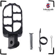 YRBWDYZDH Dirt Bike Footrest, Black 110x49mm(4.33x1.93in) Dirt Bike Foot Pegs, Aluminium Hole Diamet