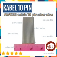 10pin Flat Ribbon cable price per meter AWG28 cable 10 pin gray