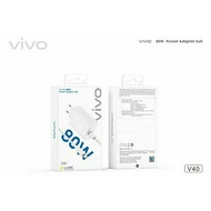 Original VIVO V40 80W TYPE-C Super Flash Charger Dual Energen Charger
