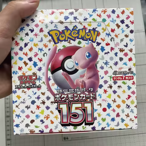 NEW 140pcs/Box Anime Pokemon Japan Version TCG Scarlet Violet 151 Classics Expansion Booster Box Pok