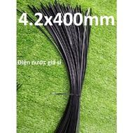 Black Plastic Drawstring 40cm (4 inches) long, High Quality PA66 Nylon Material