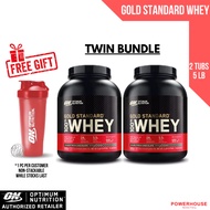 [TWIN BUNDLE] Optimum Nutrition Gold Standard Whey, 5 lb x2 (ON Whey Protein, muscle recovery)
