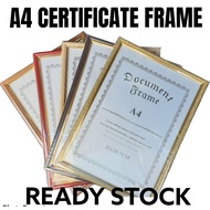 [BEST SELLER] A4 Certificate Frame / Picture Photo Frame A4/ Frame Gambar Sijil A4/Wood Frame/Bingkai Sijil Ready Stock