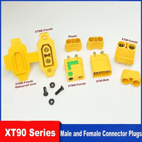 1/2/3/5pcs XT90-M XT90E-F XT90S XT90E Male/Female Power Sockets Gold-Plated Battery Connectors Conne