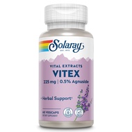 Solaray - Vitex Elegant Fruit Extract with Guaranteed Potency 225 mg, 60 Capsules