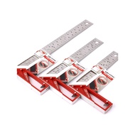 KAPRO Stainless Steel Right Angle Ruler Hole Ruler 45 Degree 90 Degree Woodworking Ruler Marking Ste