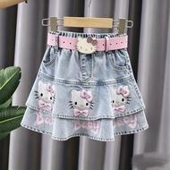 Girls Denim Skirt kt2026 Children Denim Skirt Princess Style Short Girls Denim Skirt kt2026 Children
