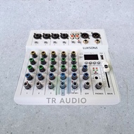 Luxsona 6 Channel White Audio Sound Mixer for Home Studio and Sound System