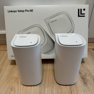 Linksys MX6202 Velop Pro 6E 三頻 ROUTER AXE5400 Mesh WiFi 6E 路由器, 兩支裝