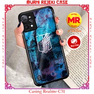 Pure Case Hp REALME C31 Casing REALME C31 New Motif A0T LOGO Latest Casing Best Selling Casing Hardc