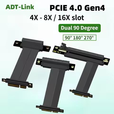 PCI-E Riser PCI E X4 Cable PCI Express Riser Card PCIe 4X To 8X 16X 4.0 GEN4 Extension Cable Expansi
