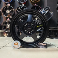 [4PCS] New Sport Rim 15inch Spoon Sport SW388 15X7JJ ET35 4H100 FLAT BLACK