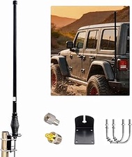 GMRS Mobile Antenna, Heavy Duty 462-467MHz UHF Fiberglass GMRS Antenna Car, 6.5dB High Gain Spring B