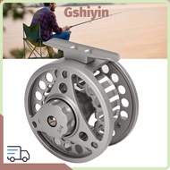 GSHIYMY Full Metal Fly Reel, Aluminum Alloy 3/4WT Fly Fishing Reel, Durable Silver Left Right Handed
