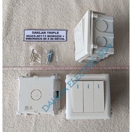 TRIPLE SWITCH MGES-80113 MORGEN+INBOW WHITE BOX WUI-B26 Meval