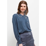 Hazelnut Indonesia - Tazkia Shirts - Women's Tops/Women's Blouses/Women's Clothes - Navy