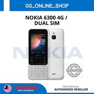 Nokia 6300 4G (2.4" + DUAL SIM) 100% Original Manufacturer Warranty 1 Year  - White