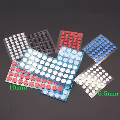 40pcs per strip Universal Mouse Skates Stickers 6.5mm 10mm Diameter PTFE wear-resistant Mouse Feet P