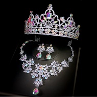 สร้อยคอต่างหูประดับสร้อยคอสีสันสดใสชุดอุปกรณ์เสริม ที่พราวประกายในวันครบรอบวันแม่ 5LA-lcl-TH