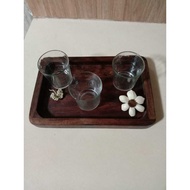 WOODEN TRAY SIZE 20X30CM MINIMALIST AESTHETIC WOODEN TRAY