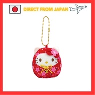 Nakajima Corporation Sanrio Characters Sakura Daruma Mascot Hello Kitty Red 205346-24 H7 x W6.5 x D5