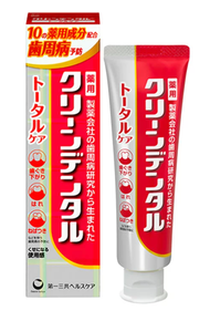 [新日期] 第一三共 Clean Dental 全方位呵護牙膏 (紅) 100g 全效護理藥用牙膏 [平行進口] 3930