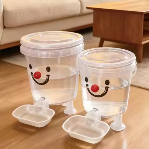 Pet Drinking Fountain Set Cartoon Automatic Water Dispenser 3/5L Large Capacity Water Dispenser Pupp