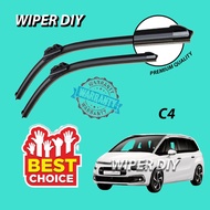Citroen C4 Grand Picasso 2014 Silicone Wiper Blade Windscreen Viper Pengelap Kereta