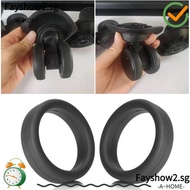 FAYSHOW2 3Pcs Rubber Ring, Flexible Thick Flat Luggage Wheel Ring, Durable Elastic Diameter 35 mm Silicone Wheel Hoops Luggage Wheel